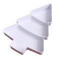 thumbnail image 2 of FURNIX Christmas Tree Serving Platter,Divided Plastic Dish,Multifunction Appetizer Tray,Holiday Snack Platter,Festive Food Serving Dish,Party Candy Nut Tray,Xmas Themed Serving Plate,White, 2 of 9
