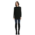 thumbnail image 2 of Time and Tru Women's Rib Roll Neck Tunic, Sizes XS-3XL, 2 of 5