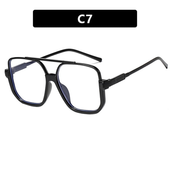 Double-Bridge Half-Frame Sunglasses European & American Style Square Fashion Sunglasses for Women