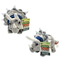 Animal Den Triceratops Plush (13 Inch) Plush Dinosaur Stuffed Toy with Hard Plastic Eyes