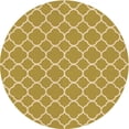 thumbnail image 1 of Ahgly Company Tapis Rond Lavable en Machine Intérieur Transitionnel Orange, 3 Pieds Rond, 1 of 1