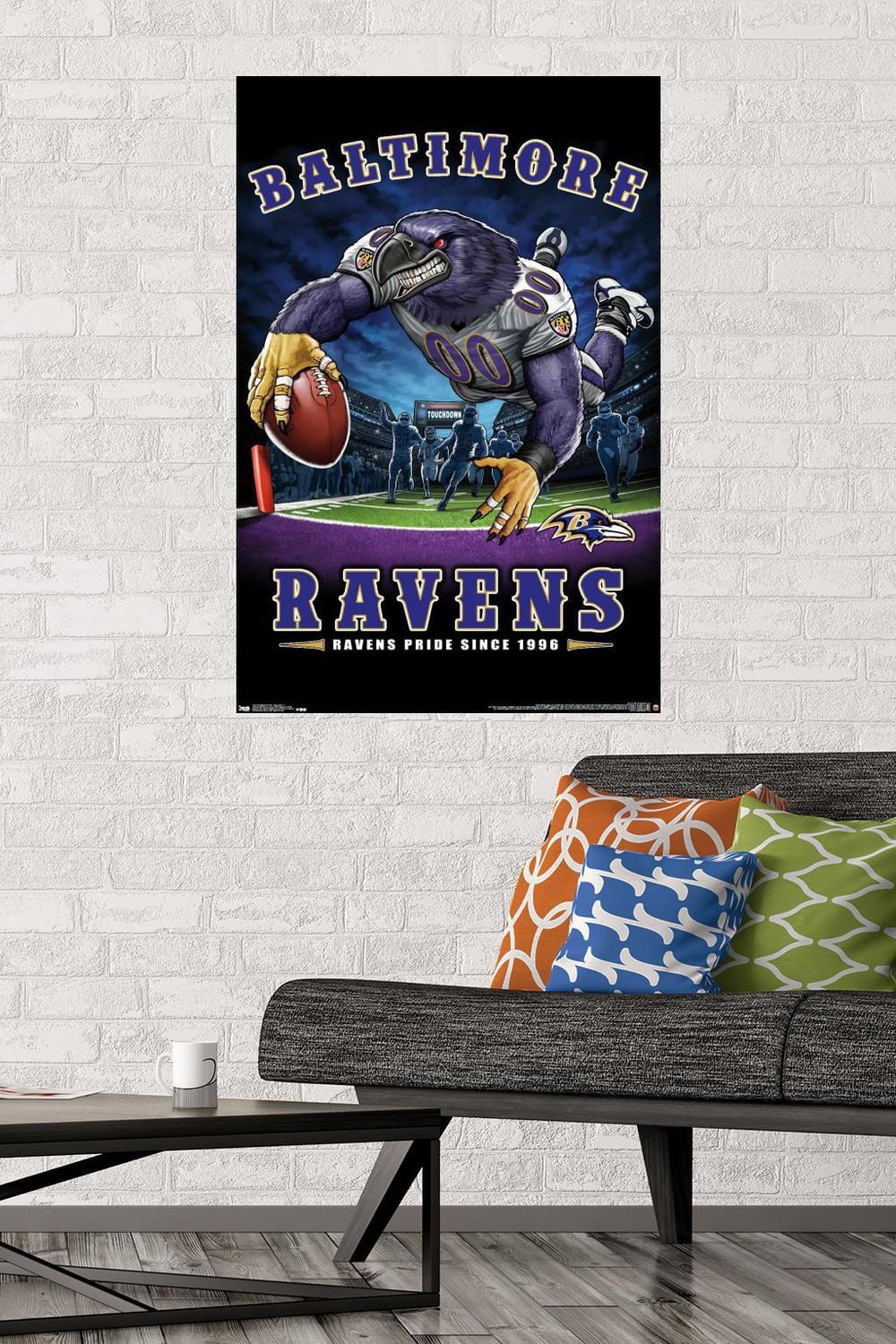NFL Baltimore Ravens - End Zone 17 Wall Poster, 14.725" x 22.375"