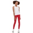 thumbnail image 3 of Pink Angel Girls’ 5-Pack Leggings – Black, Heather Gray, Red, Fuchsia and Navy – Durable, Machine-Washable Cotton Stretch Pants for Girls, 3 of 13