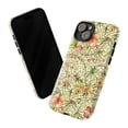 thumbnail image 3 of Vintage Floral Pattern Phone Case, Delicate Pink & Yellow Watercolor Flowers with Green Vines, Protective Cover for iPhone 16 15 14 13 12 11 Pro Max Mini, 3 of 6