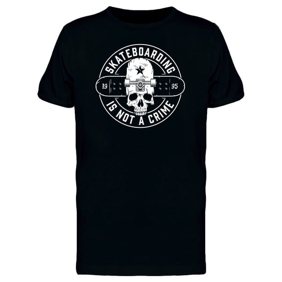 Skate Is Not A Crime Skate Tee Men's -Image by Shutterstock