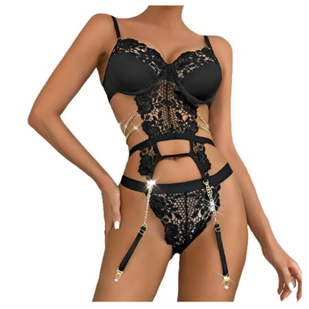 

Mikilon Women Underwear Bra Panties Underclothes Underpants Garter Belt Lingerie Roleplay Sets Womens Lingerie Sexy Plus Size Valentines Day Clearance