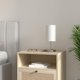 thumbnail image 3 of Juego de 2 lámparas de mesa con  táctil y 2 puertos de carga USB y tomacorriente de CA, lámparas de mesa de noche de 3 modos de iluminación con pantalla de tela blanca para lectura, dormitorio, 3 of 10