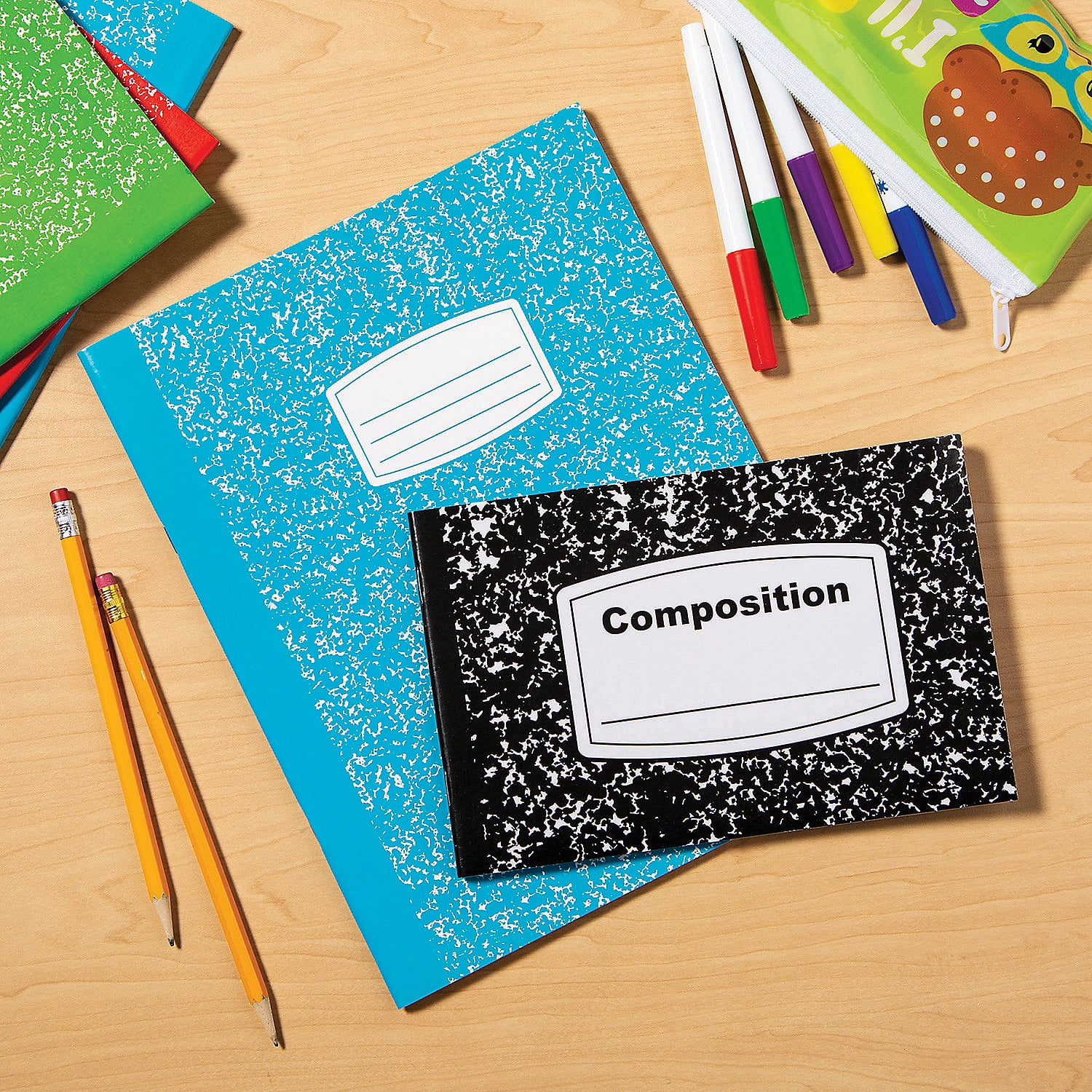 Fun Express Bulk 48 Pieces Half-Sized Composition Journals