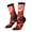 3 Black, variant on Red Moon Lava Print Adult Socks for Men & Women,Calf Socks, Ankle Socks,Boots Socks,Breathable Casual Sock,Unisex Crew Socks
