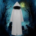 thumbnail image 1 of Capa para mujer, disfraz de Halloween, chal de la muerte medieval, capa de medio hombro con capa, capa para mujer, capa para mujer, 1 of 8