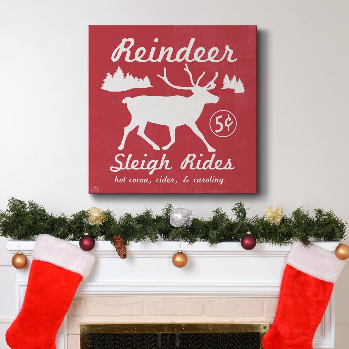 Reindeer Rides I-Premium Gallery Wrapped Canvas - Ready to Hang