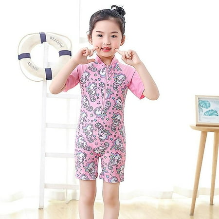 Baby Girl Swimsuit Long Sleeve Kids Swimwear One Piece Toddler Infant-1 ...