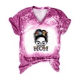 thumbnail image 5 of EQWLJWE Women Autism Mom Life Messy Bun T Shirts Funny Cute Graphic Tees Casual Loose Short Sleeve Tops, 5 of 5