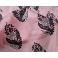 thumbnail image 4 of oneOone Silk Tabby Fabric Leaves & Floral Block Printed Craft Fabric BTY 42 Inch Wide, 4 of 5