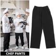 thumbnail image 5 of Fovewise Black Breathable Chef Pants For Men Kitchen Pants With Drawstring Waist Restaurant Work Pants Kitchen Uniform Loose Cargo Style Chef Pants For Culinary L, 5 of 8