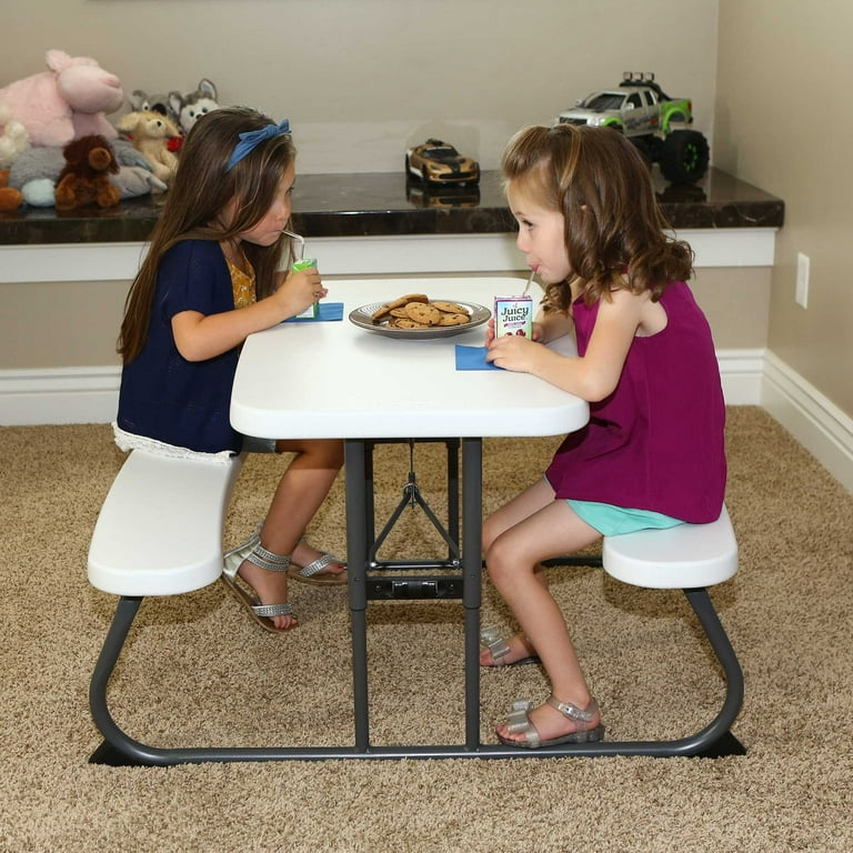 Lifetime Children s Picnic Table White Granite 60239 Walmart