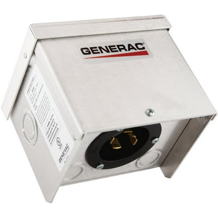 

Generac GNC-6343 30 Amp 125/250V Raintight Aluminum Power Inlet Box Nema L14-30