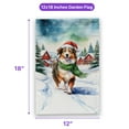 thumbnail image 5 of Hello Winter Australian Shepherd Frosty Morning Walk Welcome Snowy Christmas Garden Flag 12x18in Double Sided Aussie Dog Lover Gifts Outdoor Decor - 02018, 5 of 5