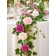 thumbnail image 3 of Flores artificiales InnoGear, espuma de rosas fucsias, 50 unidades, con tallos, 3 of 7