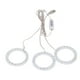 thumbnail image 4 of Luces LED para cultivo de plantas, espectro completo, USB, temporizador, 5 niveles de atenuación, para cultivo de plantas en interiores, luz roja y azul., 4 of 14