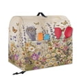 thumbnail image 5 of TSOVTHRID Butterfly Daisy Lavender Print Stand Mixer Cover Dust Cover Waterproof Reusable Small Appliance Covers with Top Handle Washable Accessories Decor for Kitchen Aid Mixer Cover,S, 5 of 7