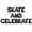 Black, variant on Letter Balloons - SKATE AND CELEBRATE 16" Inch Alphabet Letters Foil Mylar Balloon Birthday Party Banner (White)