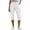 AA-White, variant on Capri Pants for Women Casual Summer Stretch Straight Leg Pulll On Cargo Capris with Pockets Rolled Hem Cropped Trousers, White, L