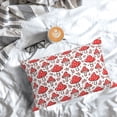 thumbnail image 5 of Honeii Amanita Red Mushroom Print Pillow Cases,Plush Throw Pillow Covers,Decorative Pillowcase for Sofa, Couch, Living Room-20"x30", 5 of 6