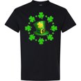 thumbnail image 3 of Inktastic St. Patricks Day Shamrocks and Hat T-Shirt, 3 of 5