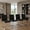 Black and Silver + PU+4, variant on Modern Dining Chairs Set of 4 White PU Leather Kitchen Restaurant Chairs with Silver Plated Metal Legs for Kitchen Living Room Bedroom Office Use