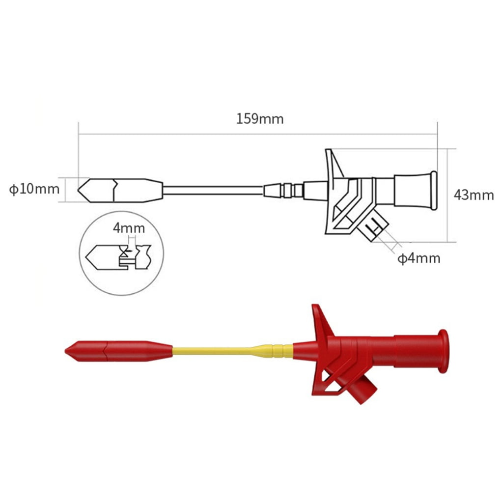 MOMOJIA Multimeter Test Leads with Tweezer Test Leads Set for Digital Multimeter Testing