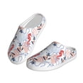 thumbnail image 2 of Lsque Sea Horse And Corals Pattern Womens Comfort Cotton on Scuff With Memory Foam and Anti-skid Sole Slipper-39/40, 2 of 7