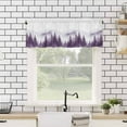 thumbnail image 4 of nqOlkjepod Purple Mist Forest Farmhouse Short Window Curtain Valances, Simple Trees Mountains Landscape Rod Pocket Kitchen Valances for Living Room Bedroom Bathroom Cafe, 1 Panel - 42" x 12", 4 of 8