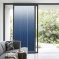 thumbnail image 4 of Navy Blue Ombre Window Privacy Film, Modern Abstract Art Gradient Aesthetics Static Cling UV Sun Blocking Tint Film Heat Control Windows Films for Bedroom Bathroom, Window Stickers 35.4"x78.7", 4 of 8