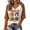 Brown#005, variant on IOFYNRA Women's Ber Months Are My Favorite Print Raglan Shirt, V Neck 3/4 Sleeve Fall Halloween Thanksgiving Christmas Graphic Tee, Vintage Casual Women's Autumn Holiday Top,Orange M