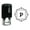 Black, variant on Printtoo Square Swirl Border Alphabet P Monogram Initial Self Inking Rubber Stamp Office Stationary