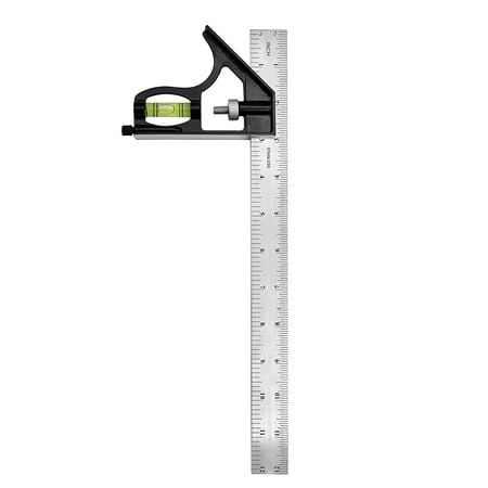 

12 Combination Square Carpentry Woodworking Measure Tools Metal Ruler Framing Square T Ruler Set