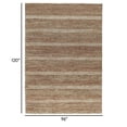 thumbnail image 5 of Ryan 8 x 10 Area Rug, Handwoven Stripes, Brown Cotton and Jute Fabric, 5 of 5