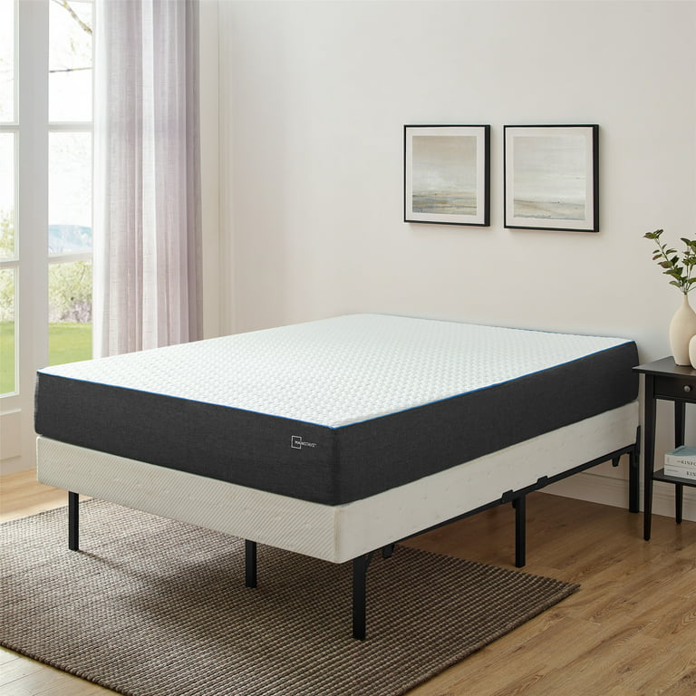 Mainstays 12 Adjustable Metal Platform Bed Frame, Black, Twin - King