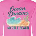 thumbnail image 4 of Inktastic Ocean Dreams Myrtle Beach Seashell Wave Long Sleeve T-Shirt, 4 of 5