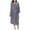 Gray, variant on HAiming Robe for Women Long Hooded Bathrobe Warm Cloth Thickened Fleece Solid Color Loungewear Spa Bath Robe with Pockets