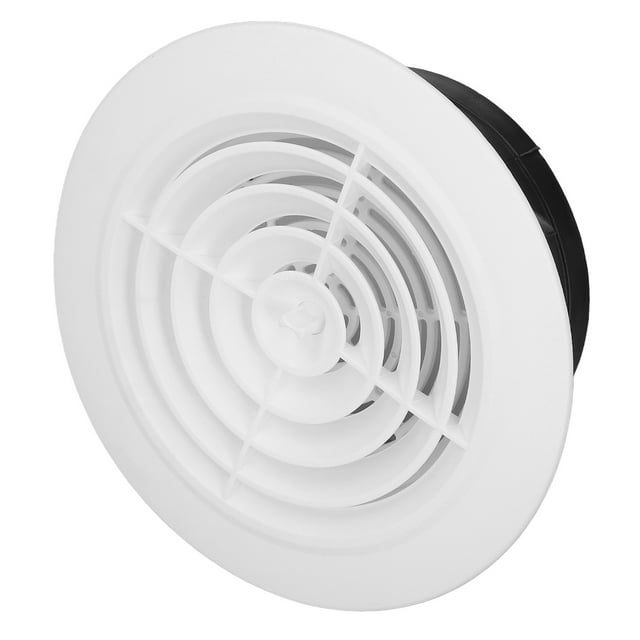 Rotatable Round Vent Cover Soffit Vent, Round Ceiling Diffuser, Vent Duct CoverReplacement Adjustable Air Exhaust Cover For Bathroom Kitchen Office Ventilation