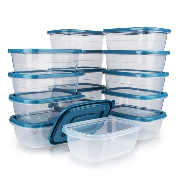 Recipiente de almacenamiento de alimentos PEDECO 500 ml x 15 con tapas