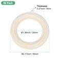 thumbnail image 3 of Uxcell 50-Pack Unfinished Wood Rings, 55 mm Natural Wooden Rings for Macrame Jewelry Making/DIY Crafts, 3 of 6