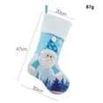 thumbnail image 2 of Faithtur Decorative Christmas Stockings Santa Clause/Snowman Hanging Socks, 2 of 8