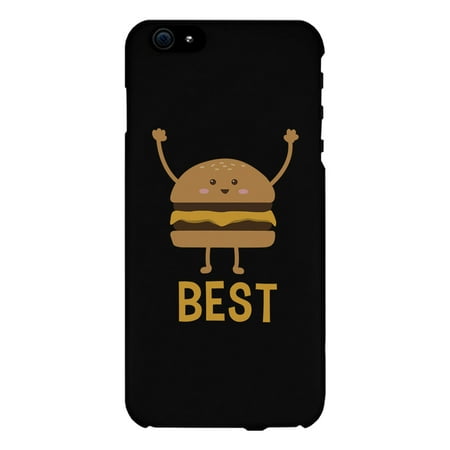 Hamburger and Fries BFF Black Matching Best Friend Phone