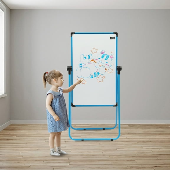 Stand White Board, Double Sided Magnetic Dry Erase Board Portable Whiteboard 36*24 inch, Perfect for Classroom, Preschool, Homeschool, Restaurant and Presentation