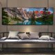 thumbnail image 2 of 1pc Canvas Painting, Lake Forest Mountain Scenery Painting, Wall Art Decor, For Living Room, Bedroom, No Frame, 19.68*59.05inch, 2 of 5