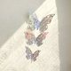 thumbnail image 1 of Decoración de pastel de mariposa de doble cara de papel dorado Decoración de pastel de cumpleaños Complemento para pastel Decoración de pastel Complemento para hornear, 1 of 1