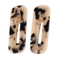 thumbnail image 1 of 2 Pcs Barrettes Léopard pour Femmes Design Carré pour Stylisme et Tenue, 1 of 8